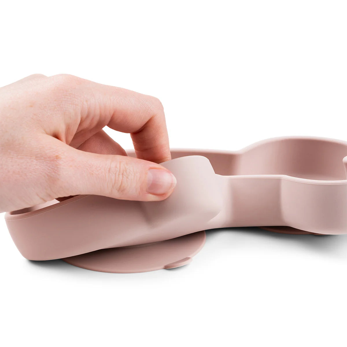Silicone Stick & Stay Snack Plate - Lalee - Powder