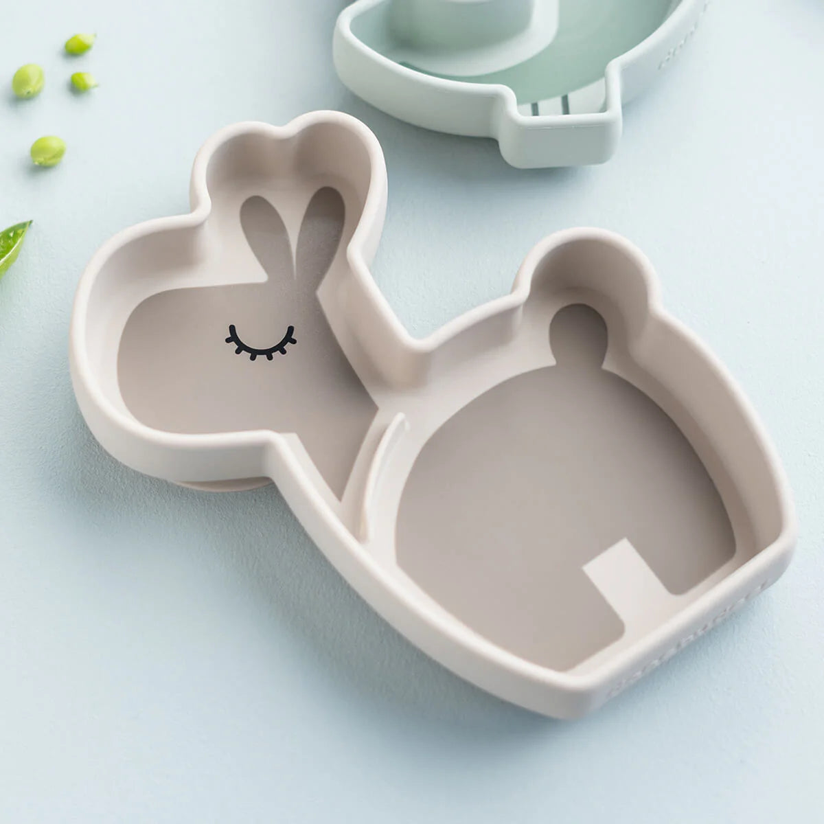 Silicone Stick & Stay Snack Plate - Lalee - Sand