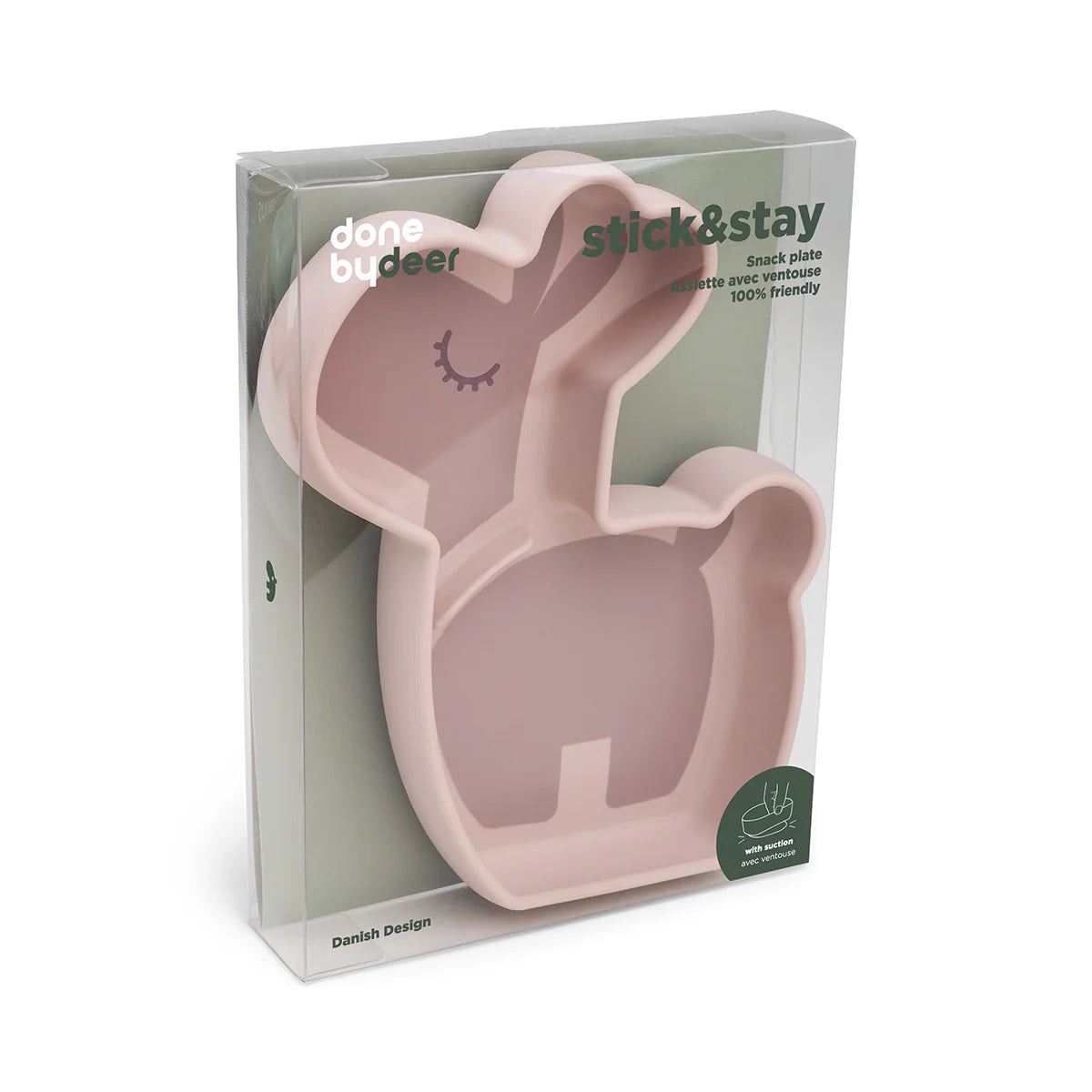 Silicone Stick & Stay Snack Plate - Lalee - Powder