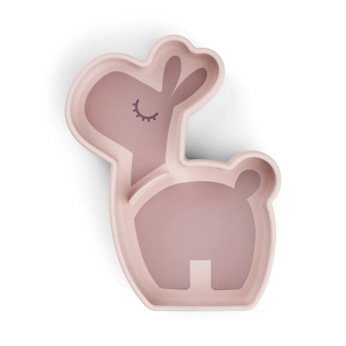 Silicone Stick & Stay Snack Plate - Lalee - Powder