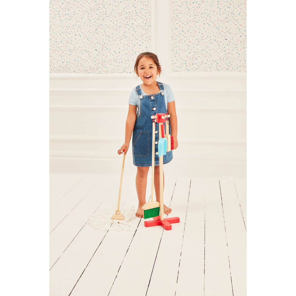 Wooden Deluxe Cleaning Playset