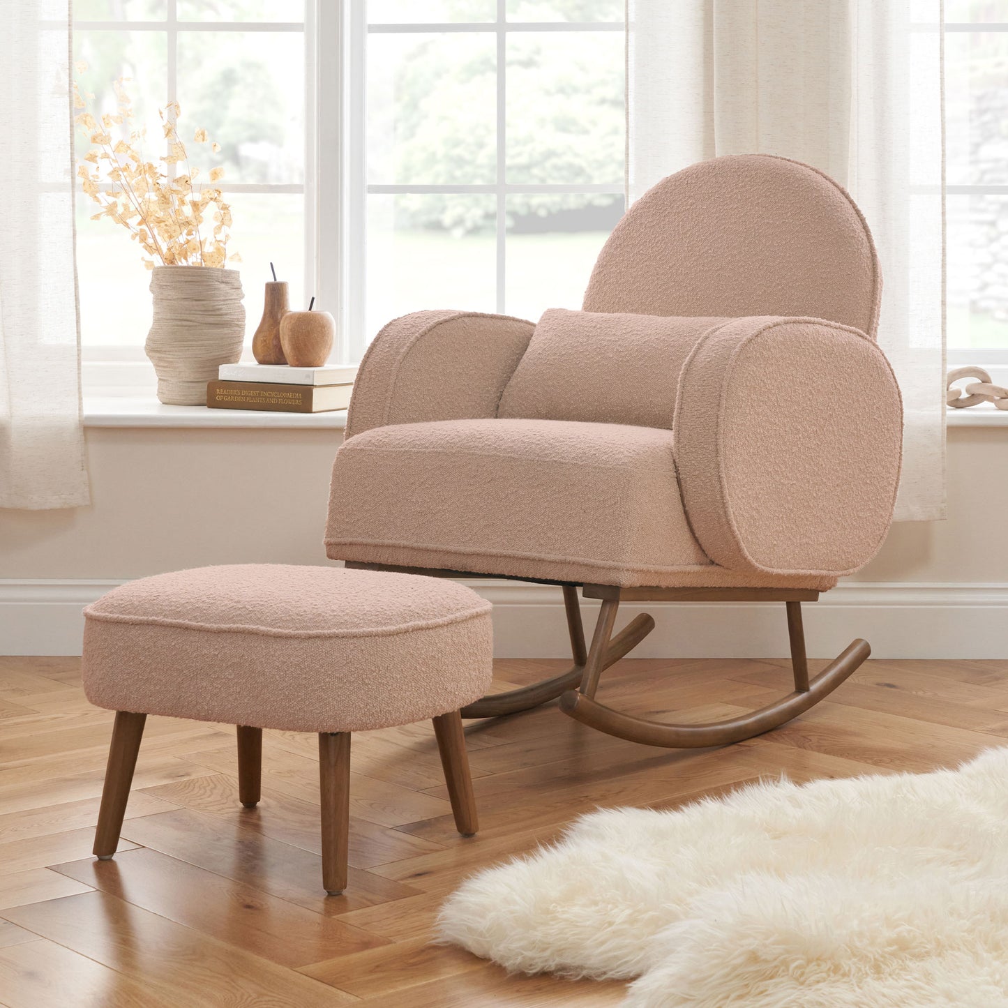 Micah Rocking Chair & Footstool