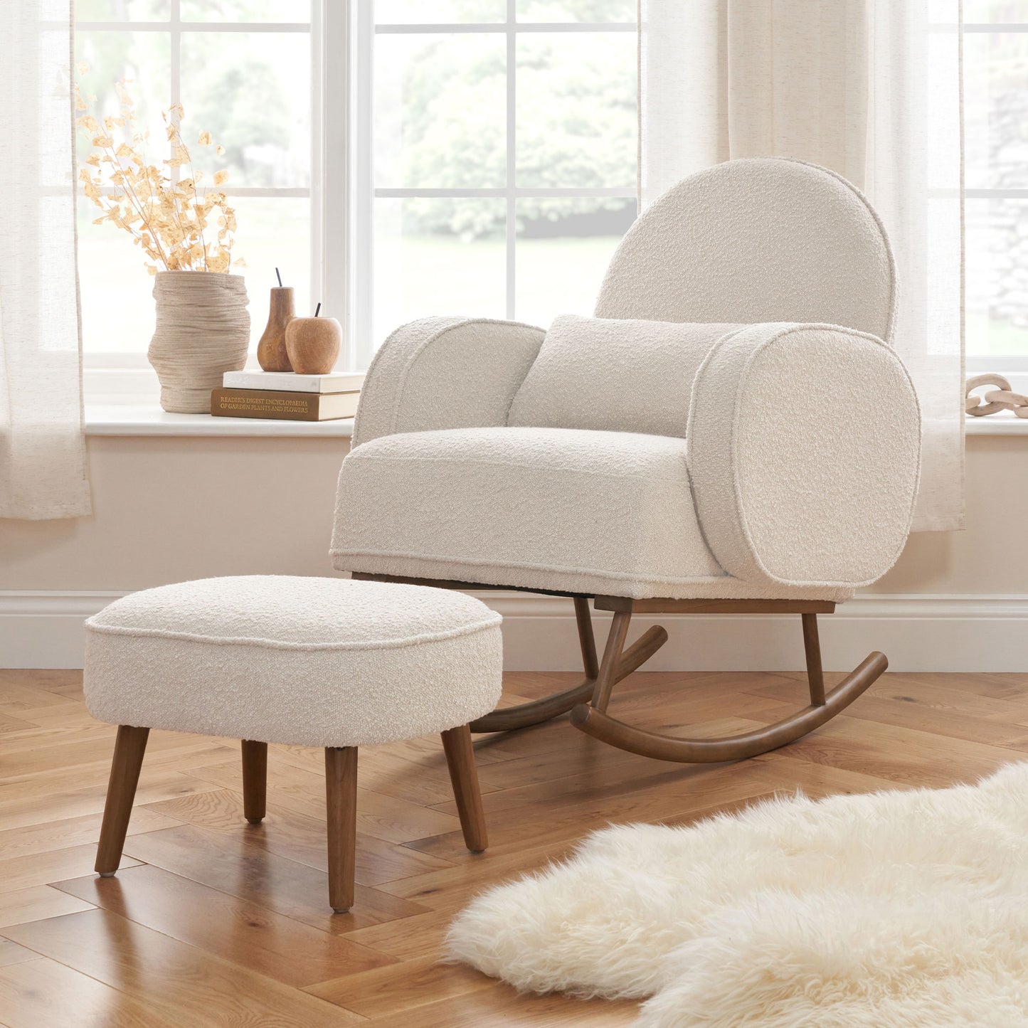 Micah Rocking Chair & Footstool