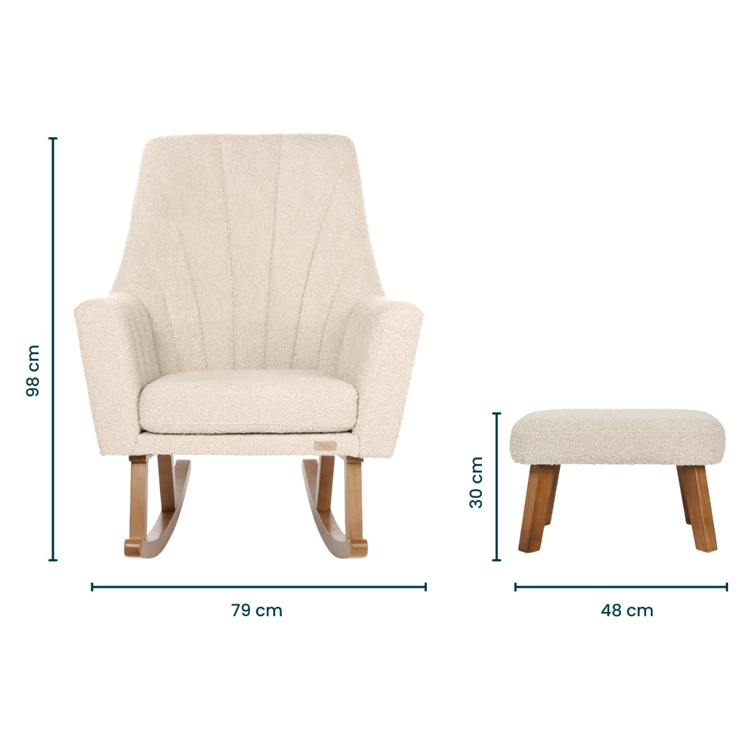 Jonah Luxe Rocking Chair & Footstool