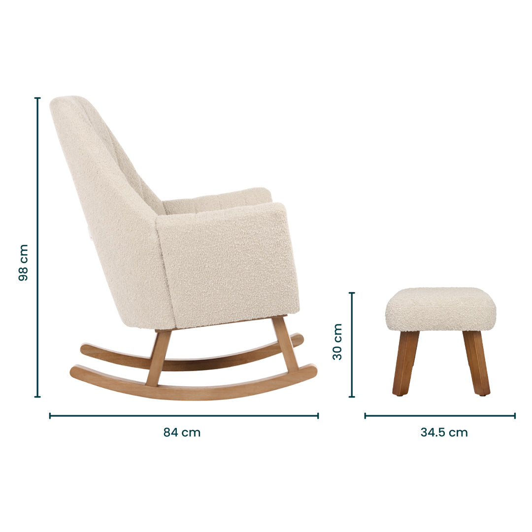 Jonah Luxe Rocking Chair & Footstool