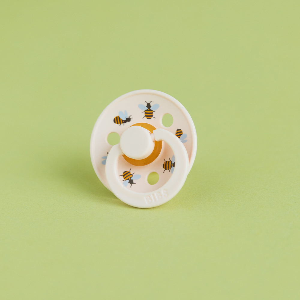 STUDIO Colour Latex Soother 2pk Bumblebee - Ivory/Petal