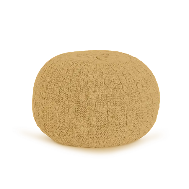 Knitted Pouffe