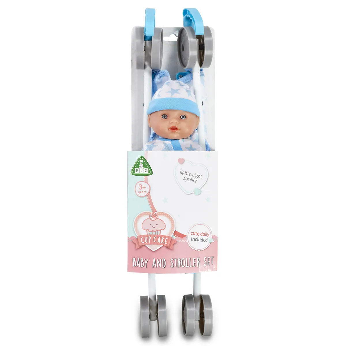 Cupcake Dolly Stroller & Doll - Blue