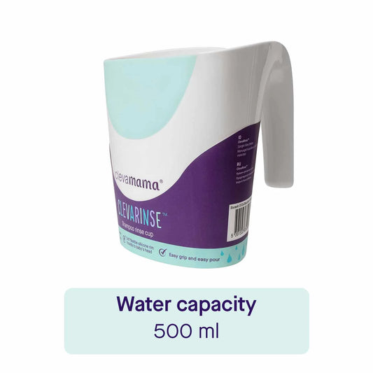 ClevaRinse Shampoo Rinse Cup - Grey 500ml