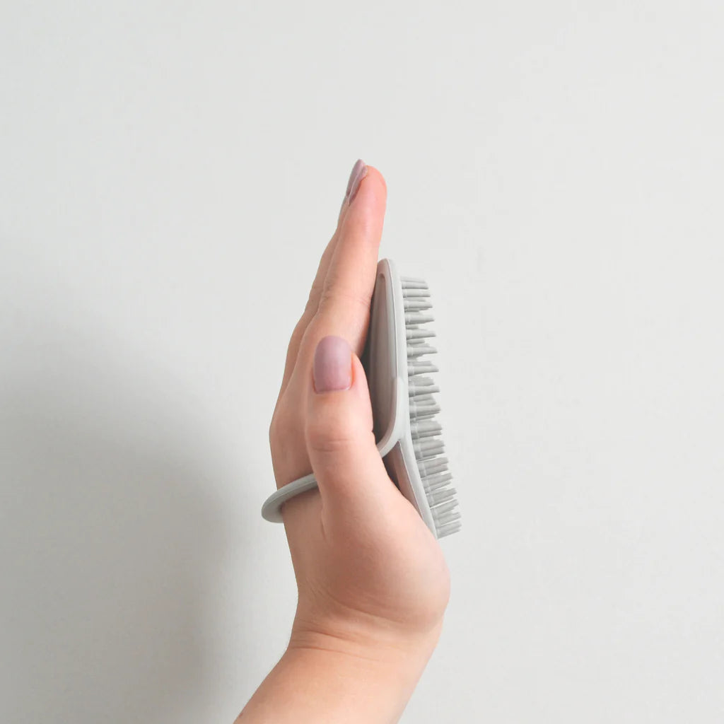 Baby Bath Brush - Grey