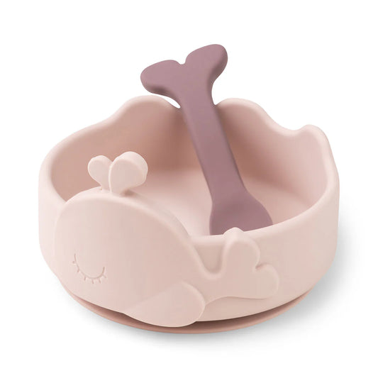 Silicone Stick & Stay Bowl and Baby Spoon
