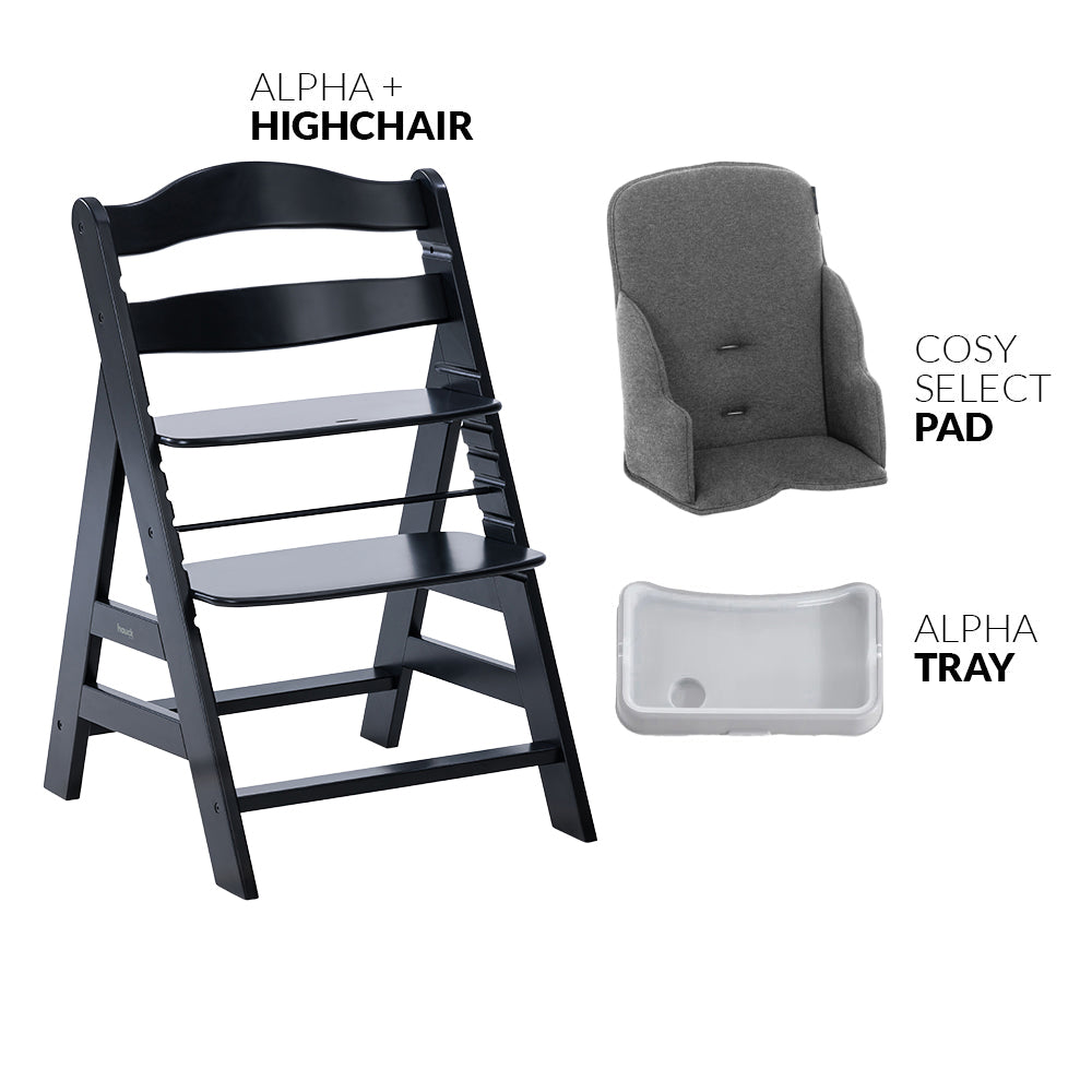 Hauck Alpha Wooden Highchair Weaning Bundle - Main Image