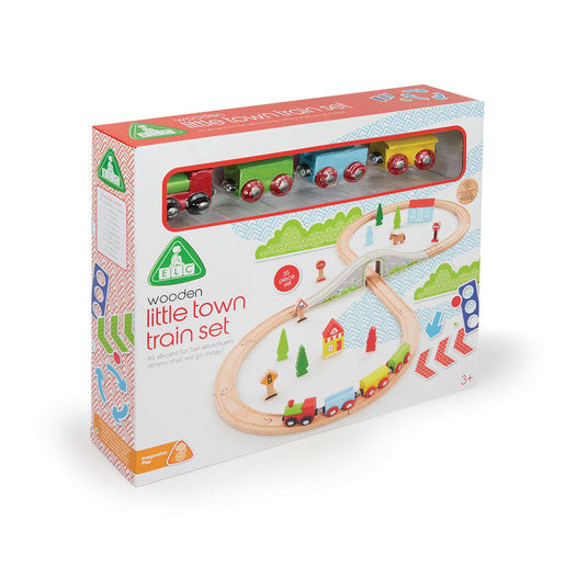 Wooden Little Town Train Set