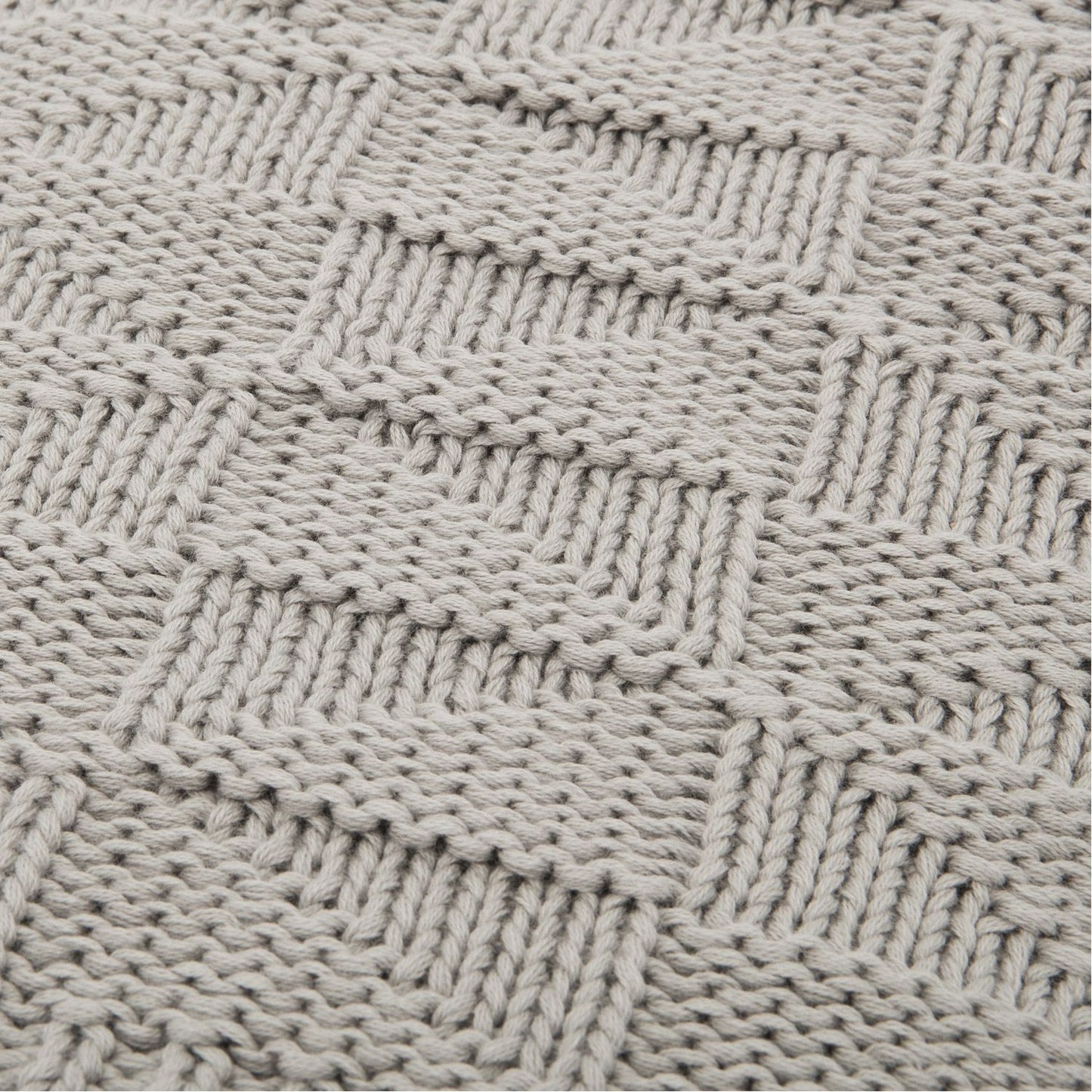 Knitted Blanket 75x100cm - Putty