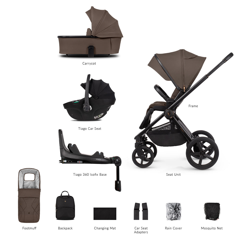 Upline 2 - 3in1 Bundle with Tiago Car Seat & 360 Base