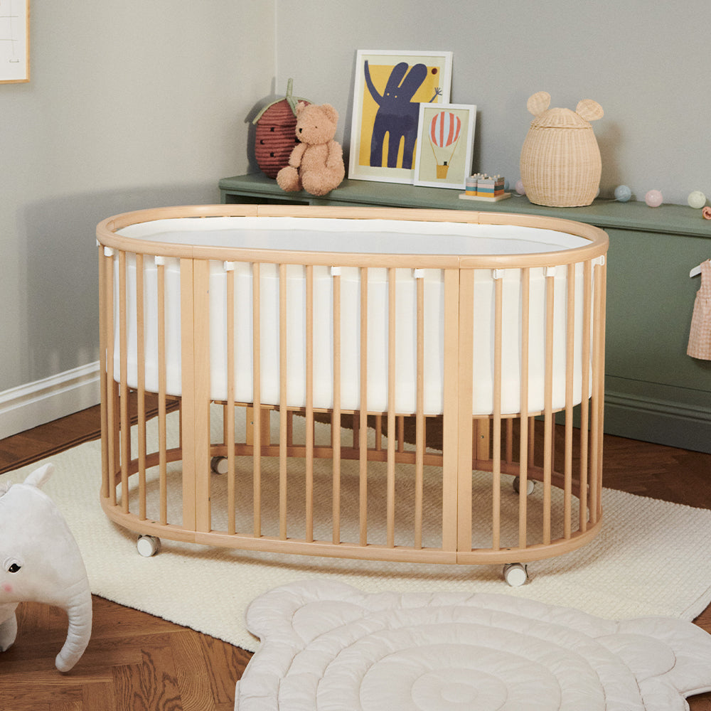 white mesh liner for baby cot crib nursery furniture stokke kaliedy