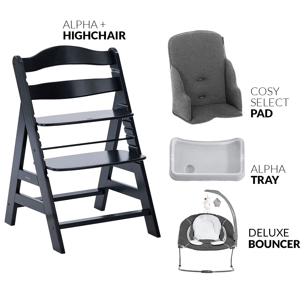 hauck high chair Hauck Alpha Wooden Highchair Complete Bundle – Kaliedy