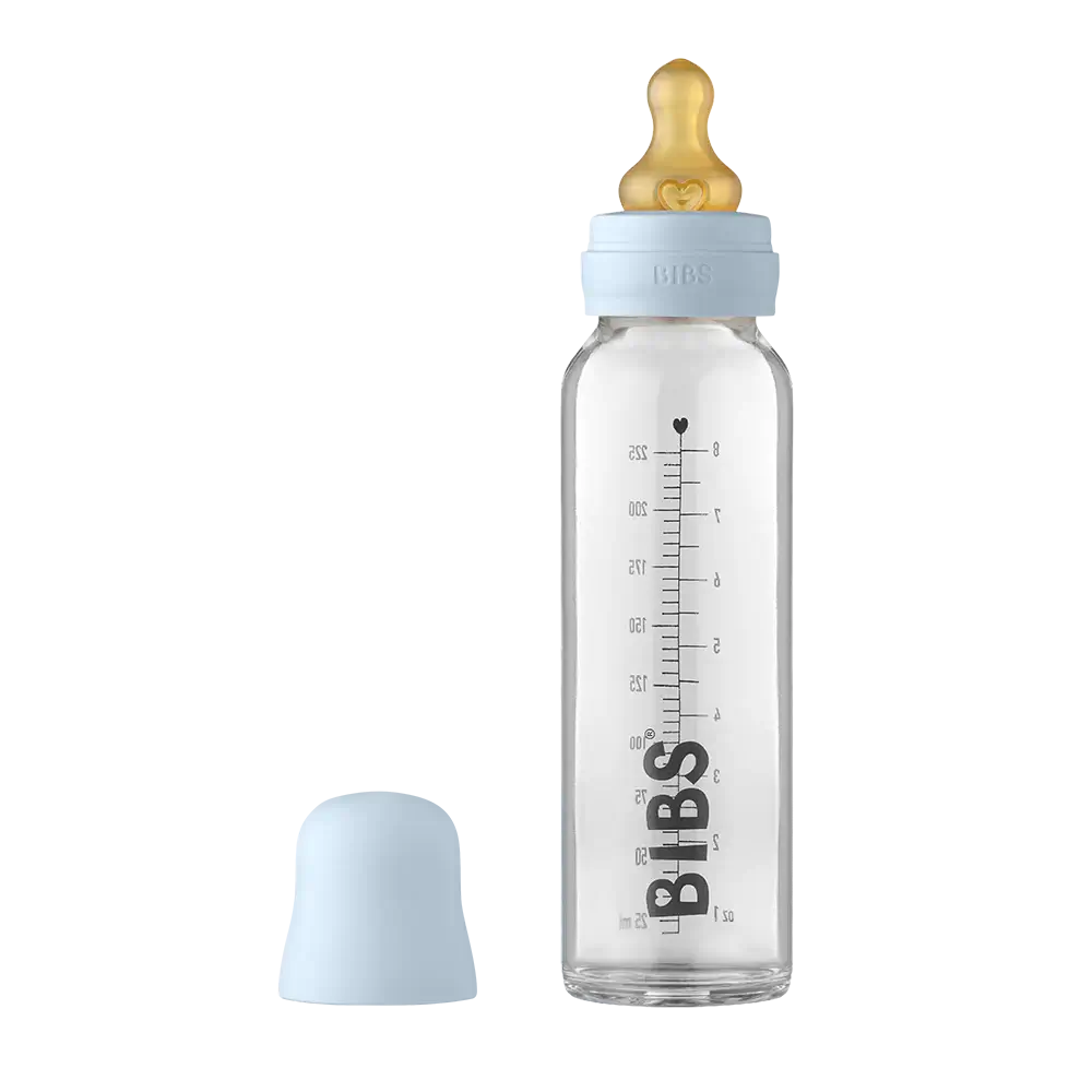Baby Glass Bottle Set Latex 225ml