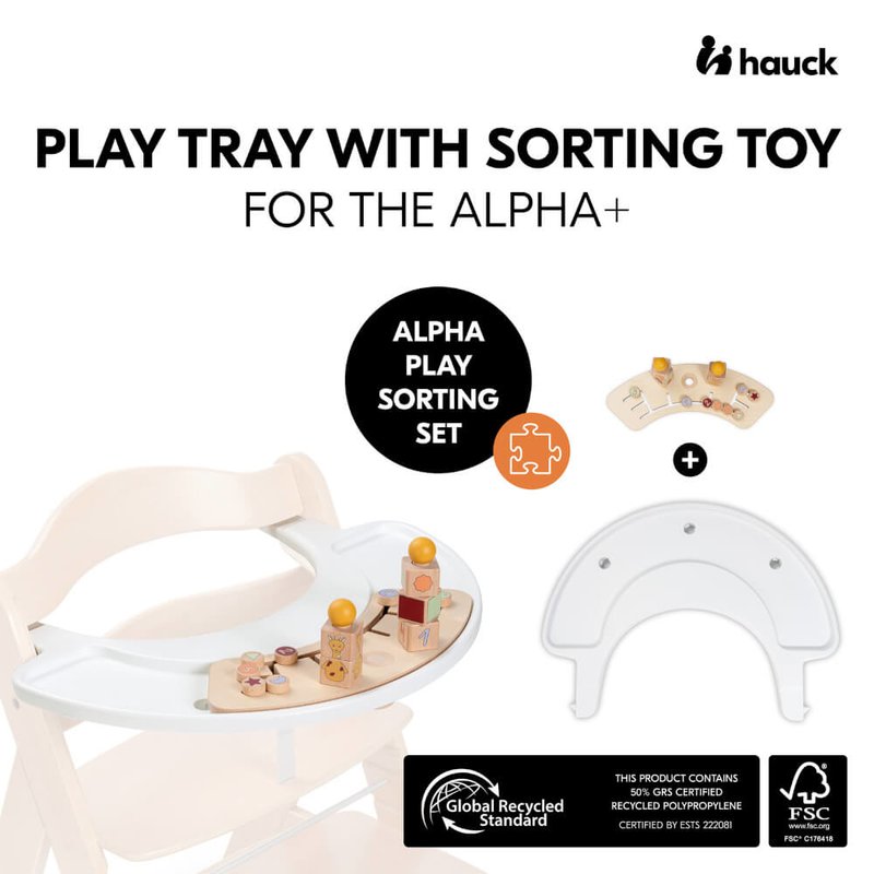 Alpha Tray & Sorting Wooden Playset