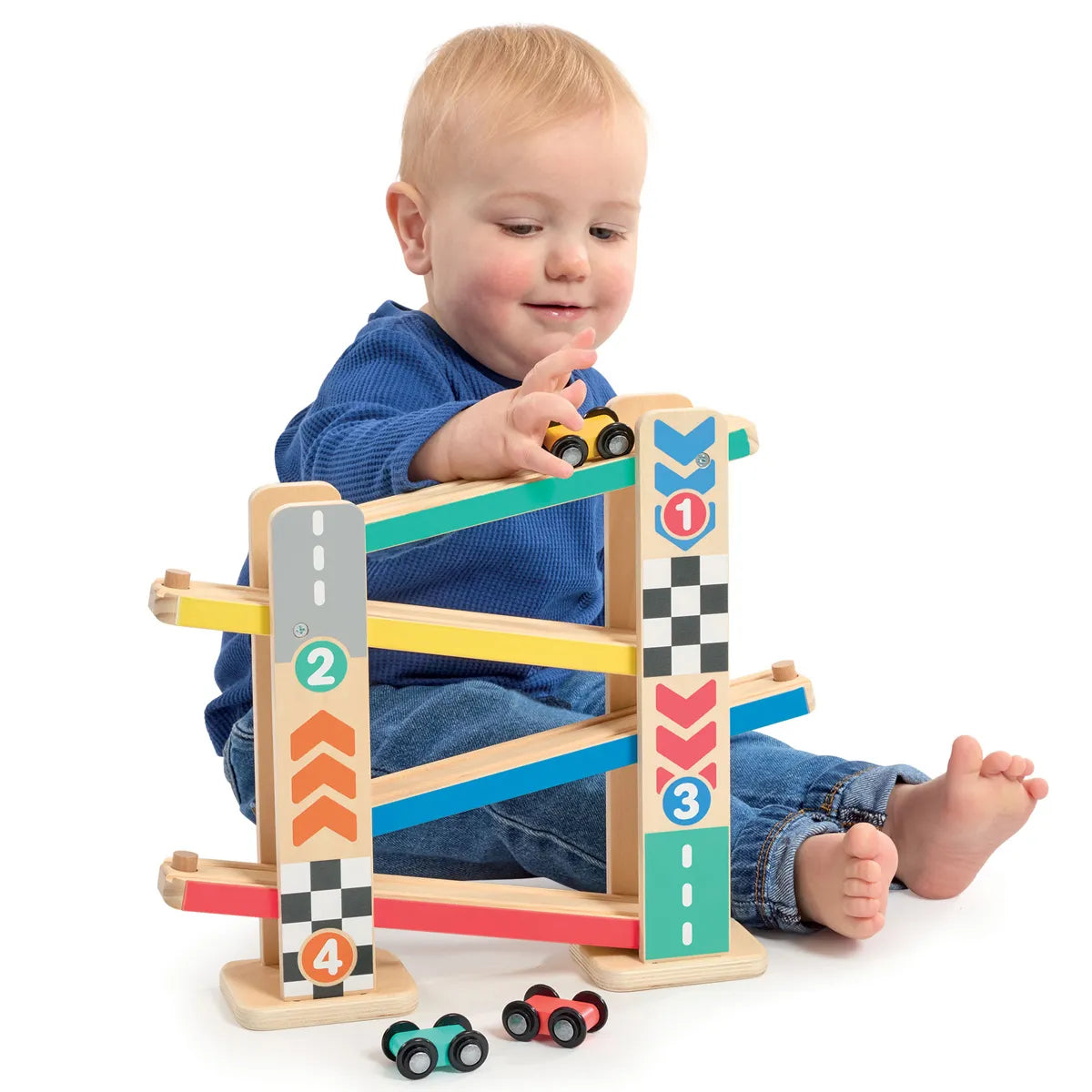 Wooden Click Clack Race Track