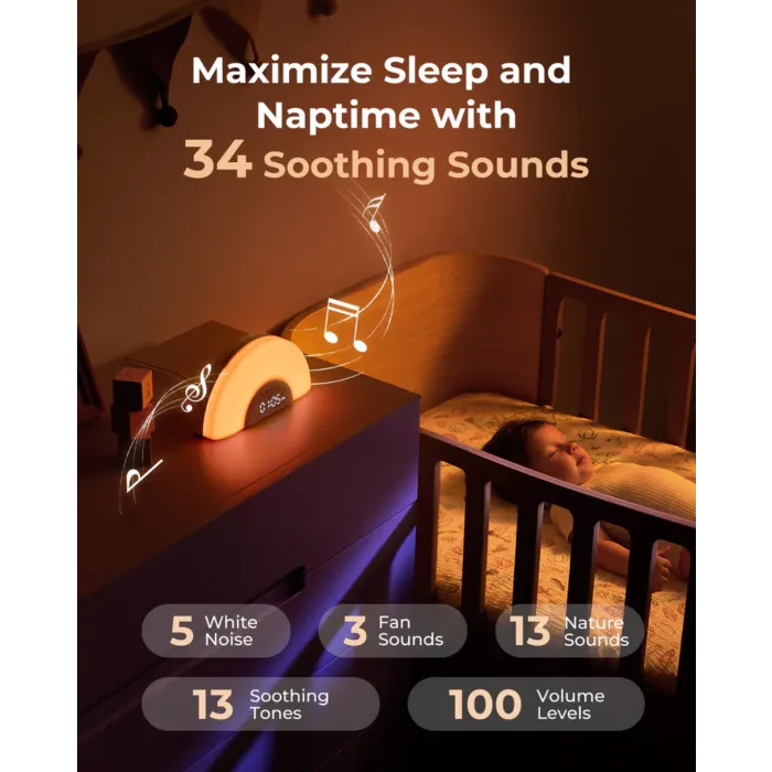 Rainbow Light & White Noise Machine