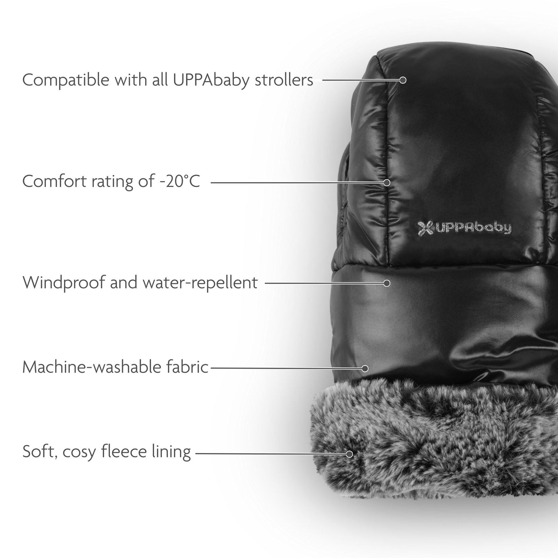 uppababy pram gloves Uppababy CozyHandmuffs Luxe for Pushchair Strollers – Kaliedy