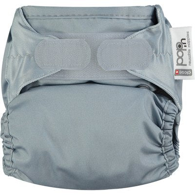 Pop In Single Bamboo Nappy - Slate