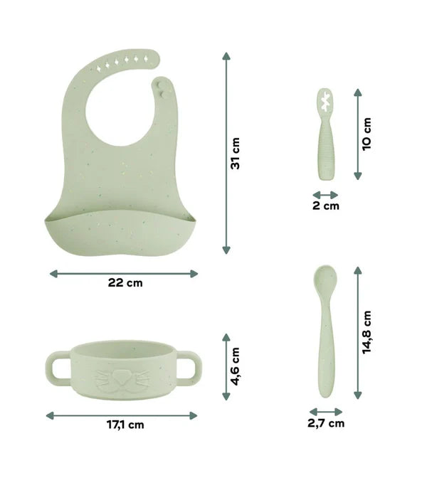 Baby Silicone First Meal Set