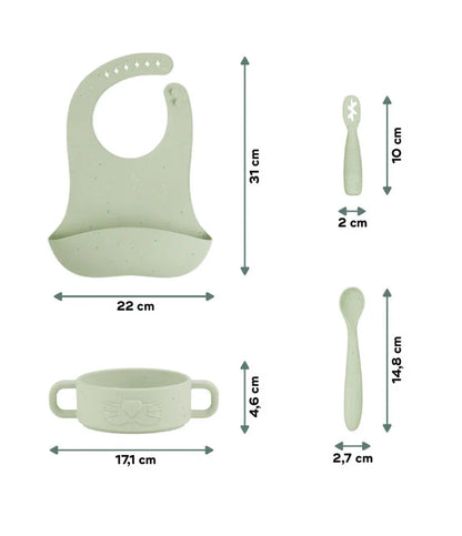 Baby Silicone First Meal Set
