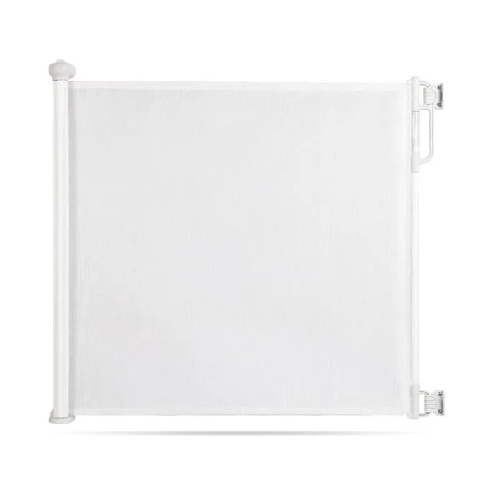 Retractable Baby Gate - White