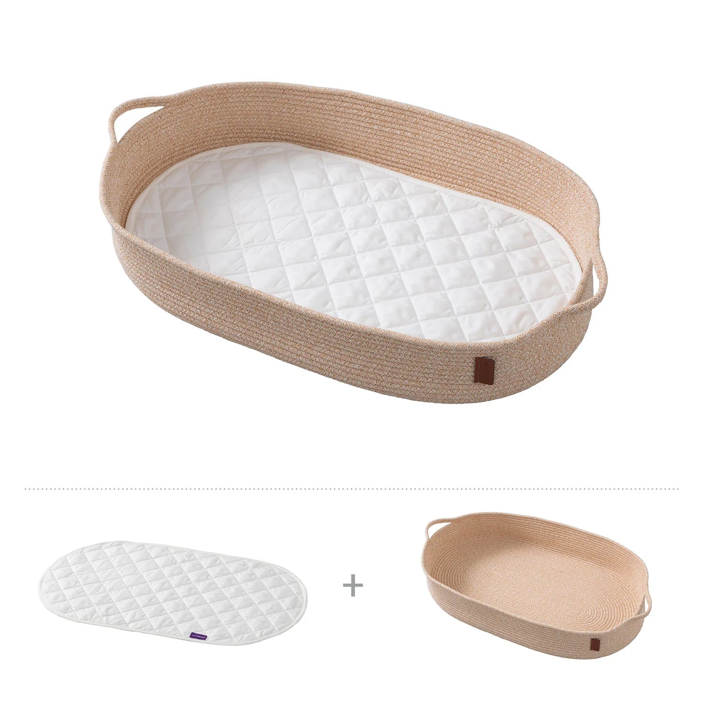 Baby Changing Basket & Quilted Mat