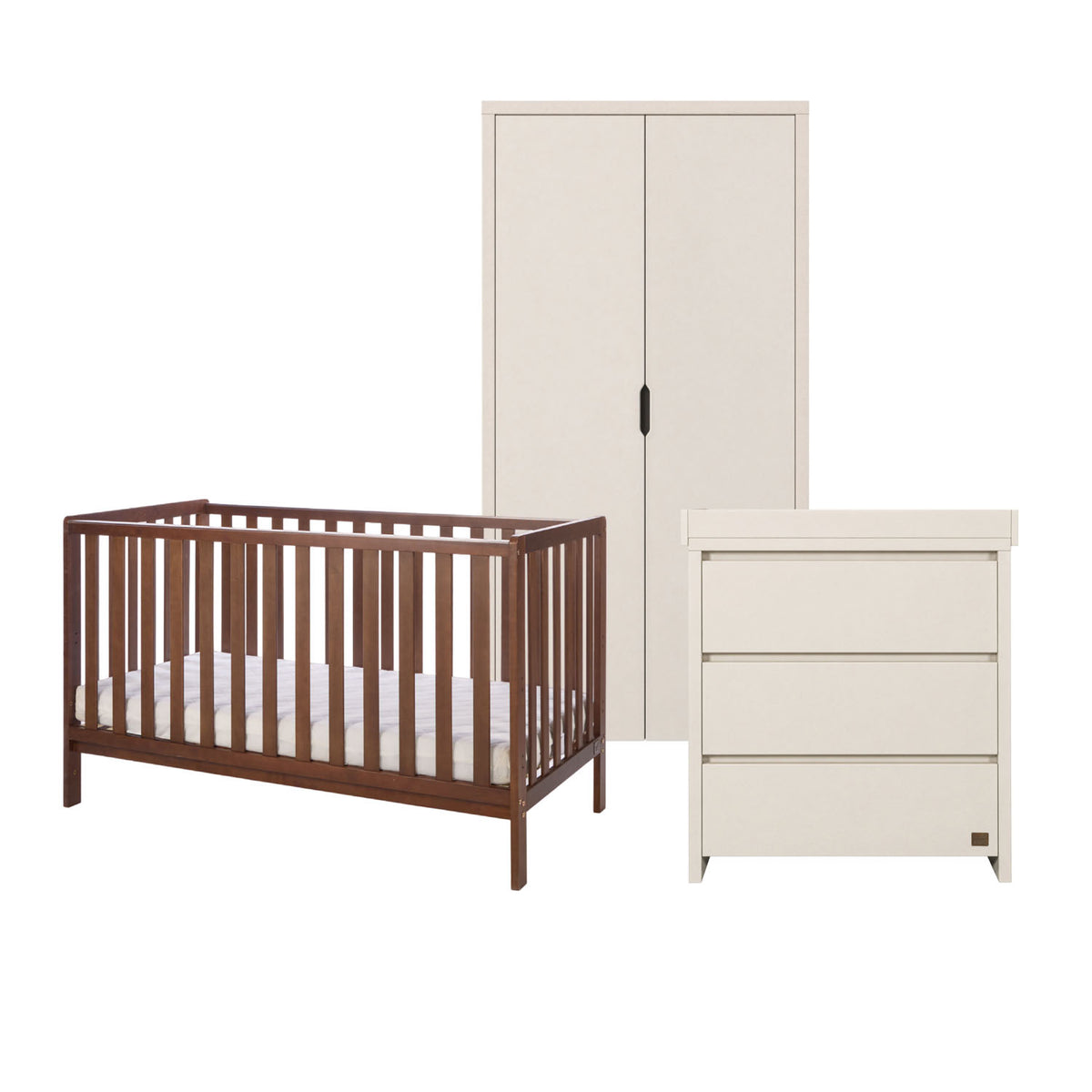 Origin Malmo and Origin Modena 3pc Nursery Furniture Set