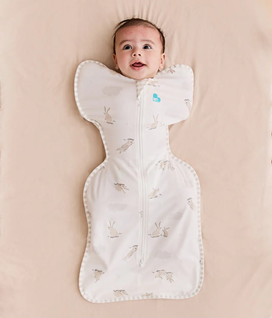 Swaddle Up™ Stage 1 Stretch Cotton 1 Tog - Cloud Bunnies