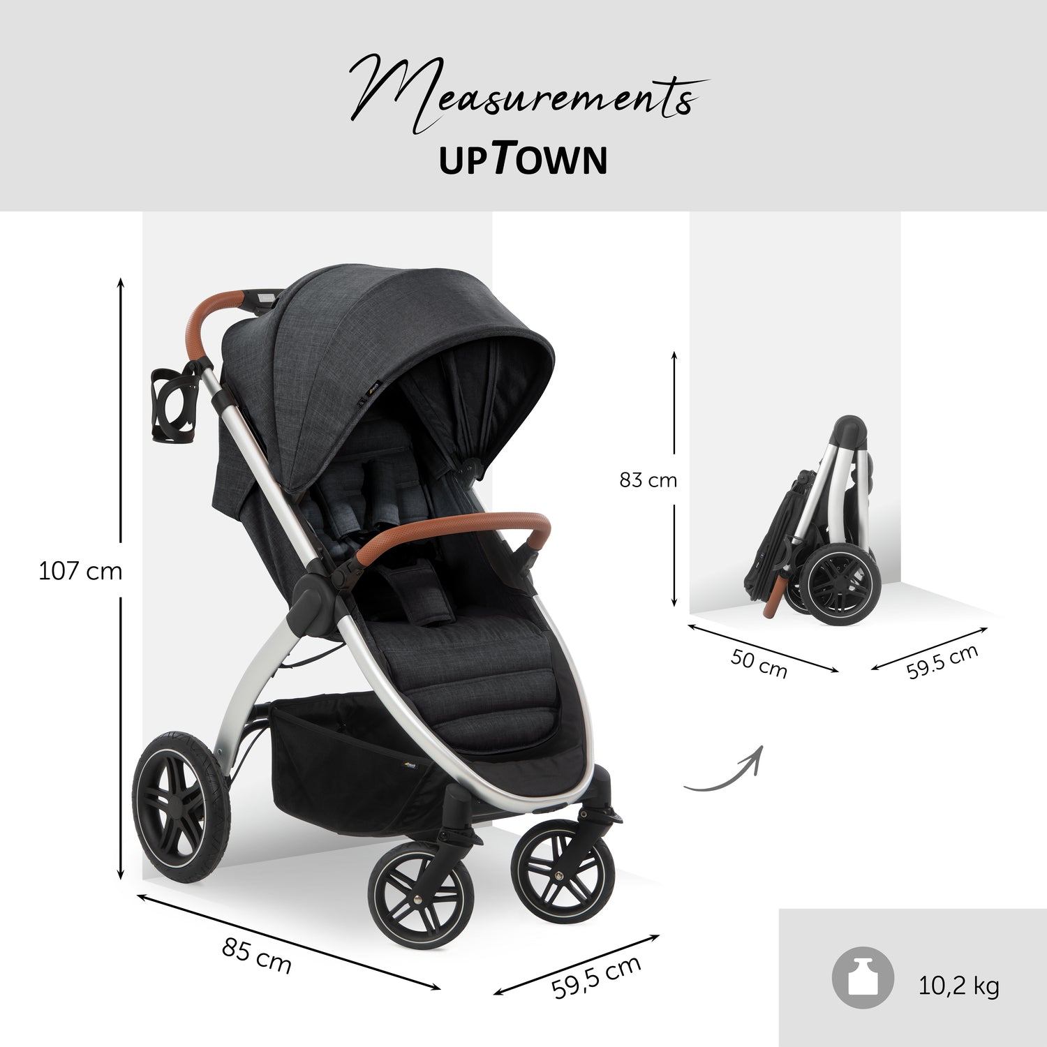 hauck Hauck Uptown Stroller - Melange Rose