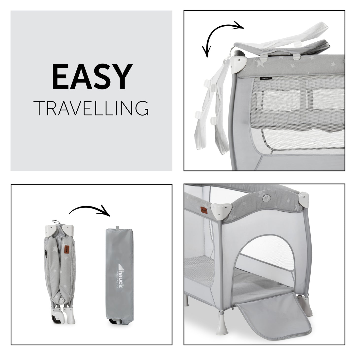 Sleep N Play Travel Cot - Stars