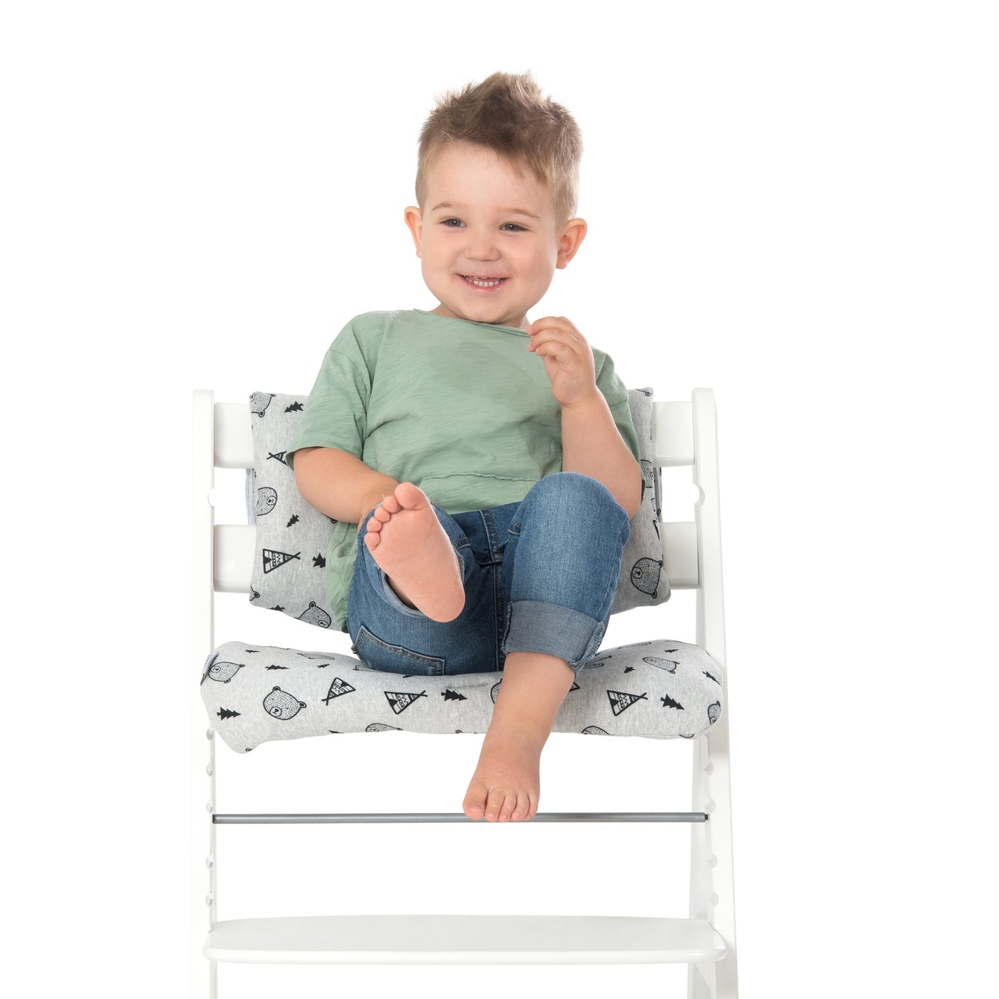 Hauck Core Sitzverkleinerer Sitzpolster Highchair Pad Deluxe Teddy Grey