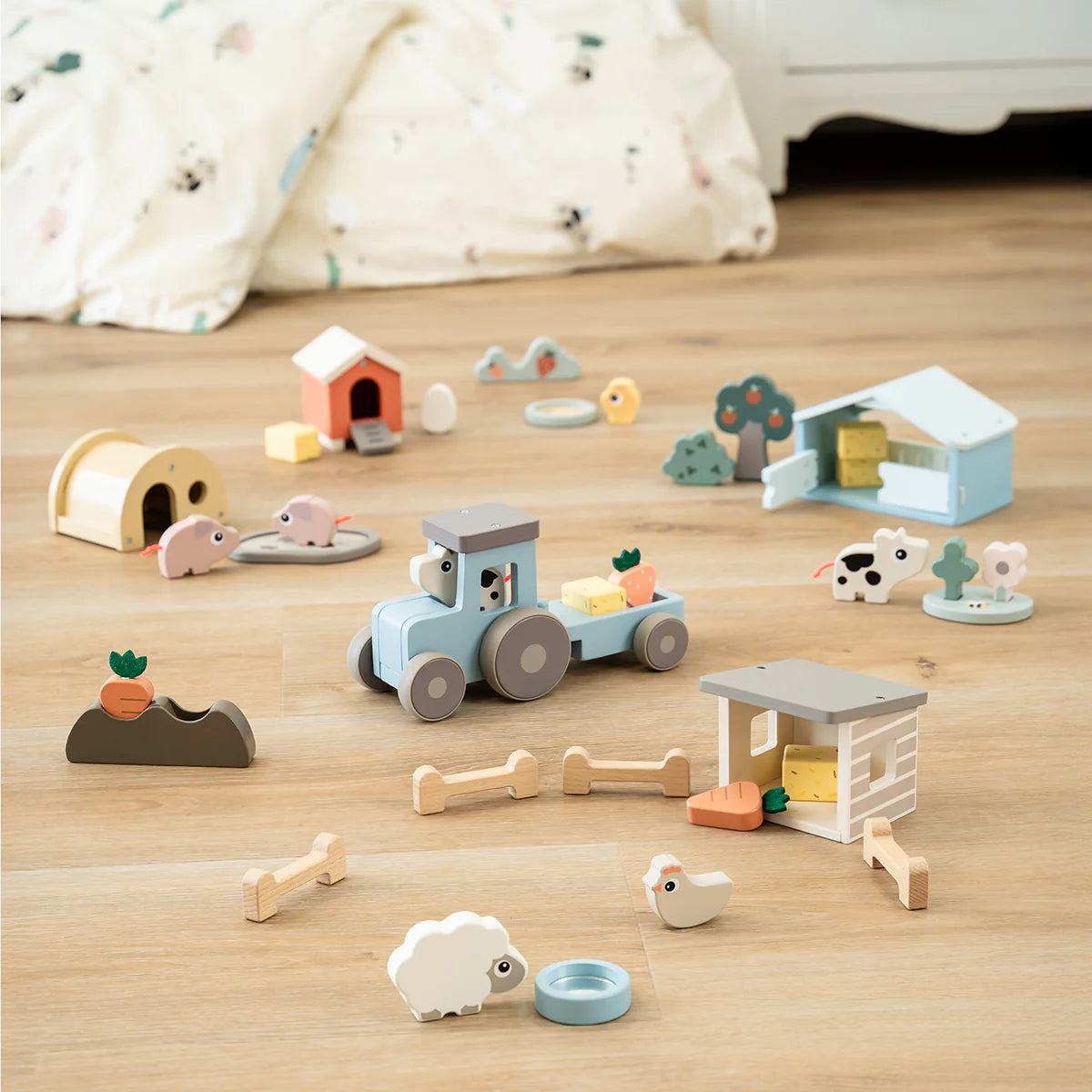 Tiny Farm Wooden Play Set - Dotti