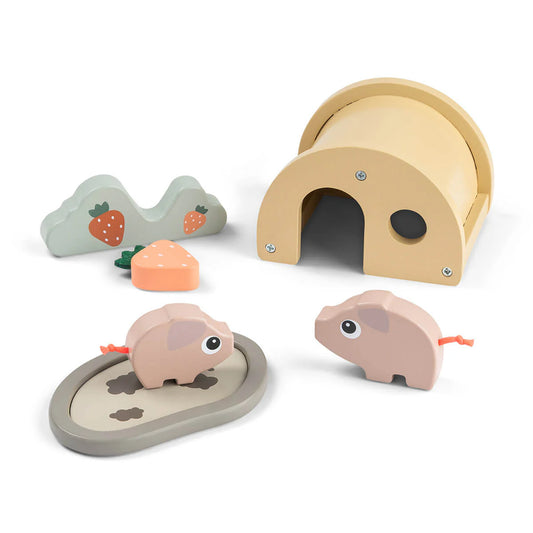 Tiny Farm Wooden Play Set - Pigee