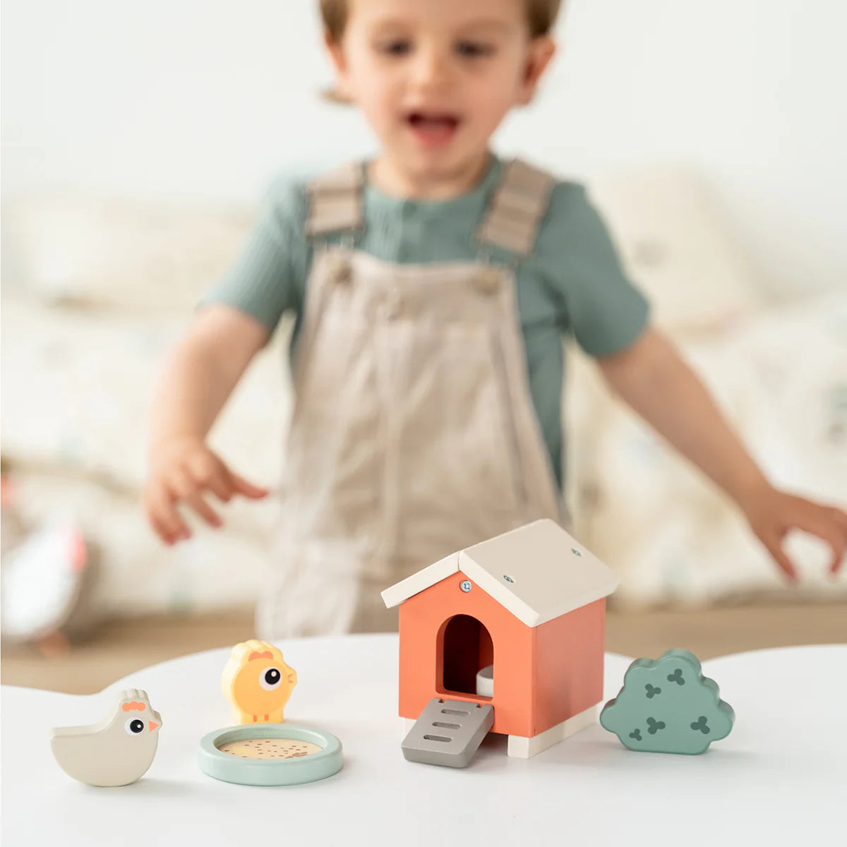 Tiny Farm Wooden Play Set - Clucky