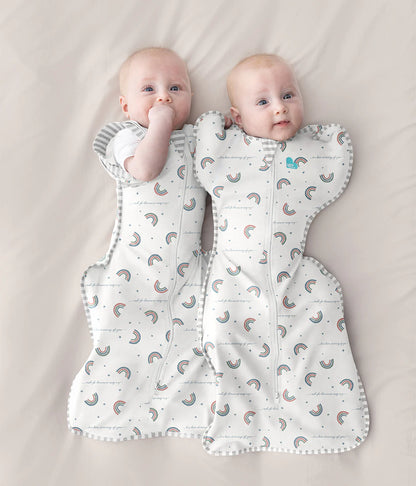 Swaddle Up™ Stage 2 Transition Bag Stretch Cotton 1 Tog - Rainbow Dreamer