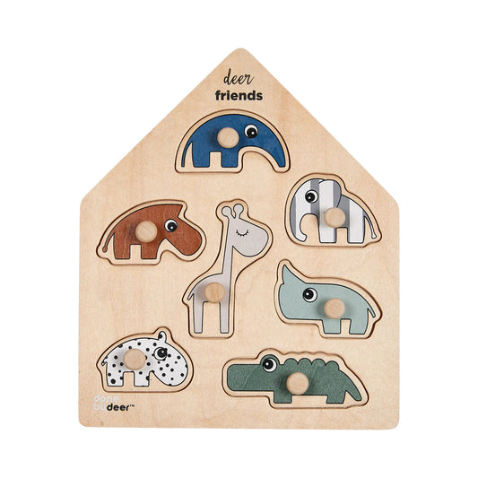Peg Puzzle - Deer Friends