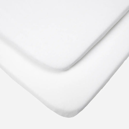 Fitted Cozee Crib Sheets 2pk - White