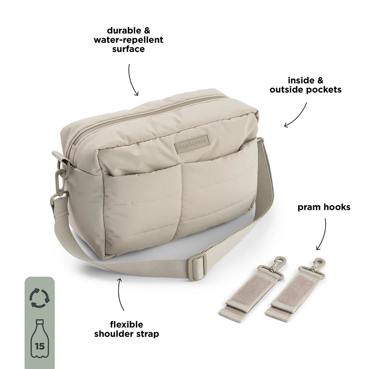 Quilted Stroller Bag