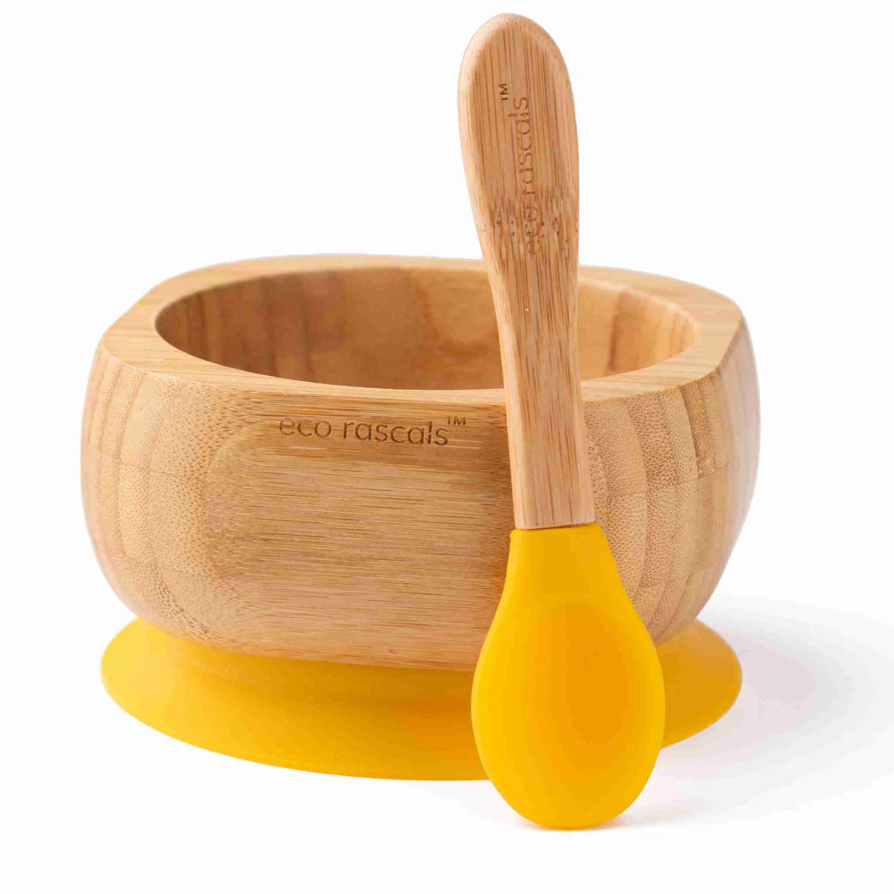 Bamboo Suction Bowl and Spoon set