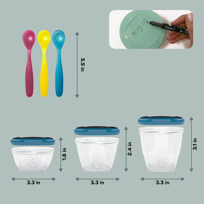 Babybols Multiset Baby Food Storage