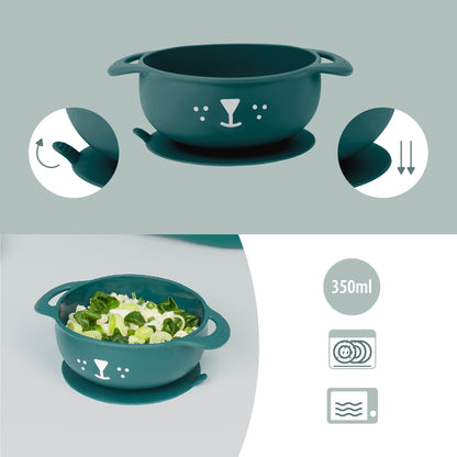 First'isy Silicone Bowl, Feeder & Bib Set (6-12m) - Dog