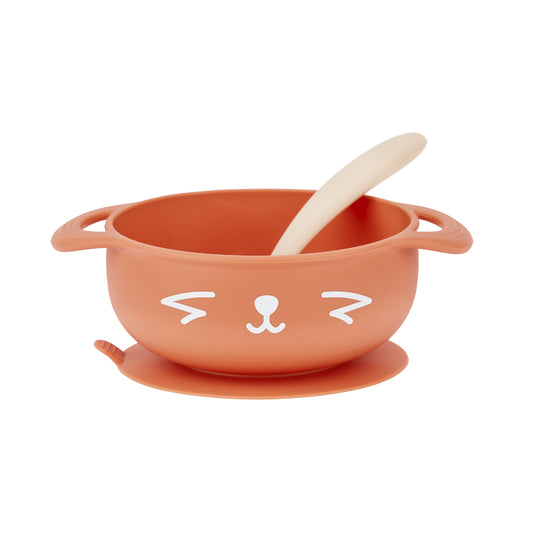 Tast'isy Silicone Bowl & Spoon Set (15-24m) - Fox