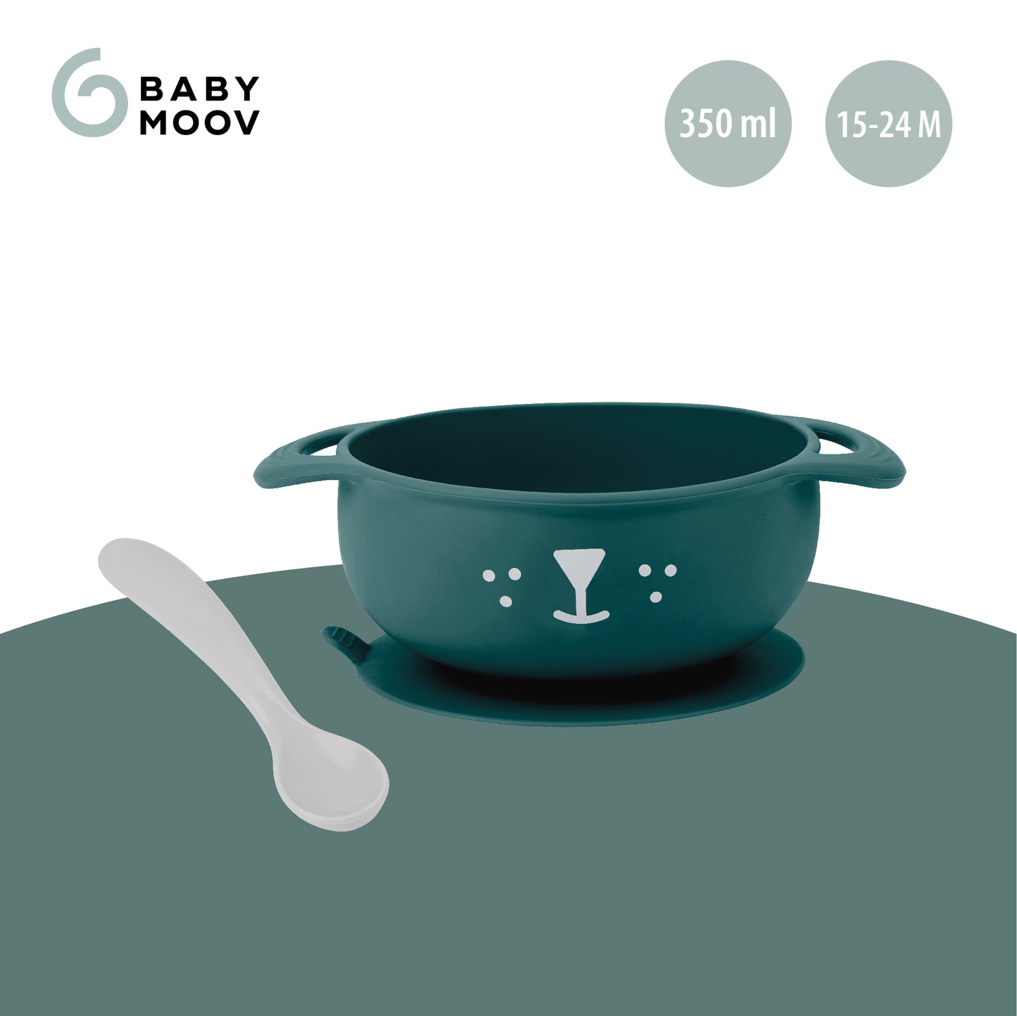 Tast'isy Silicone Bowl & Spoon Set (15-24m) - Dog
