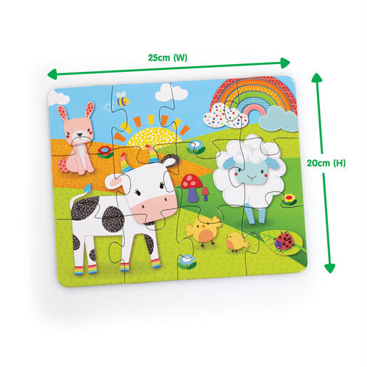 Blossom Farm 12 Piece Animal Jigsaw Puzzle