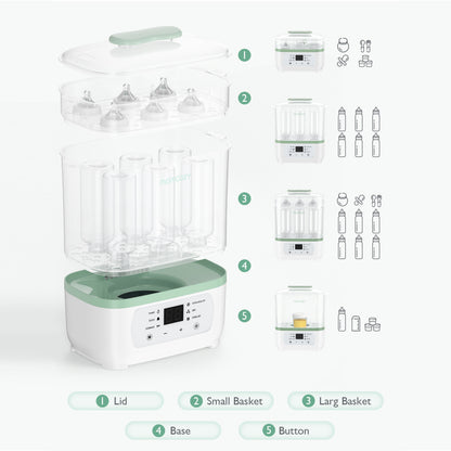 8-in-1 Baby Bottle Steam Steriliser